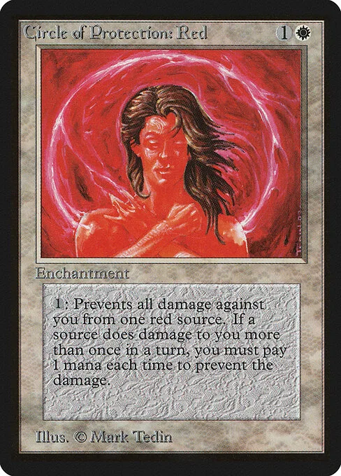 Círculo de protección: rojo