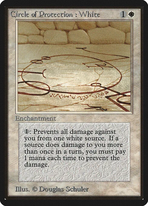 Círculo de protección: blanco