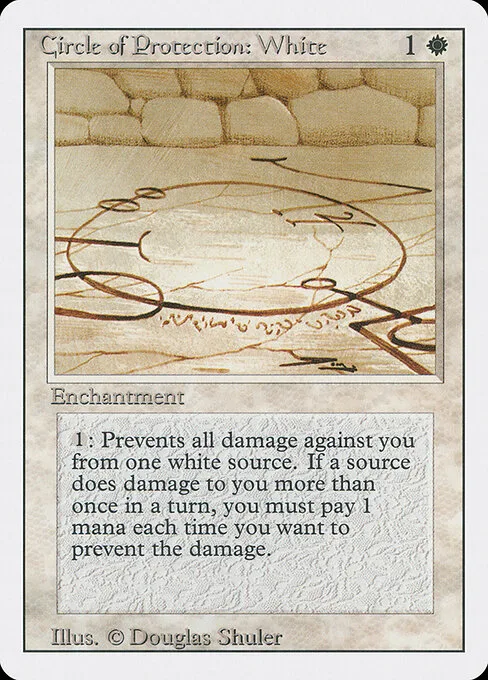 Círculo de protección: blanco