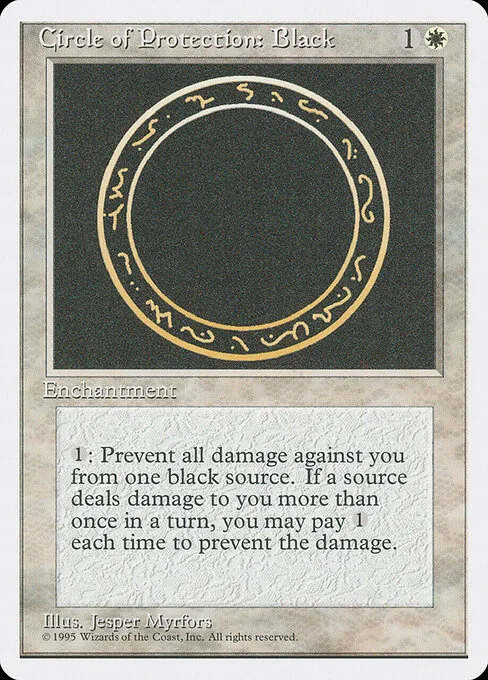 Circulo de protección: Negro