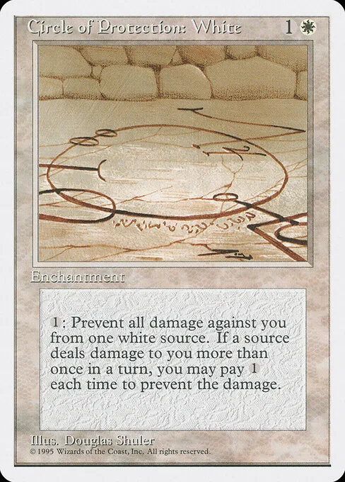 Circulo de protección: Blanco