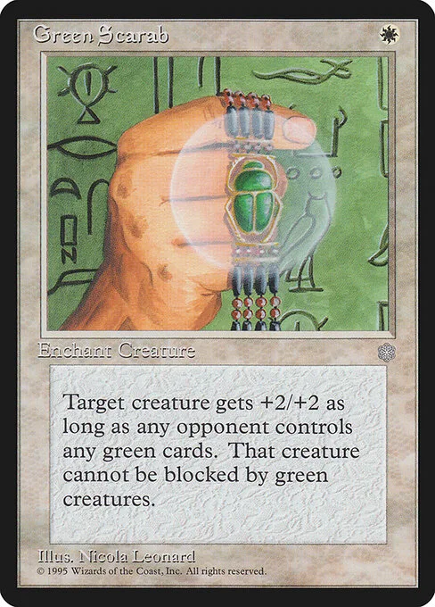 Escarabajo verde