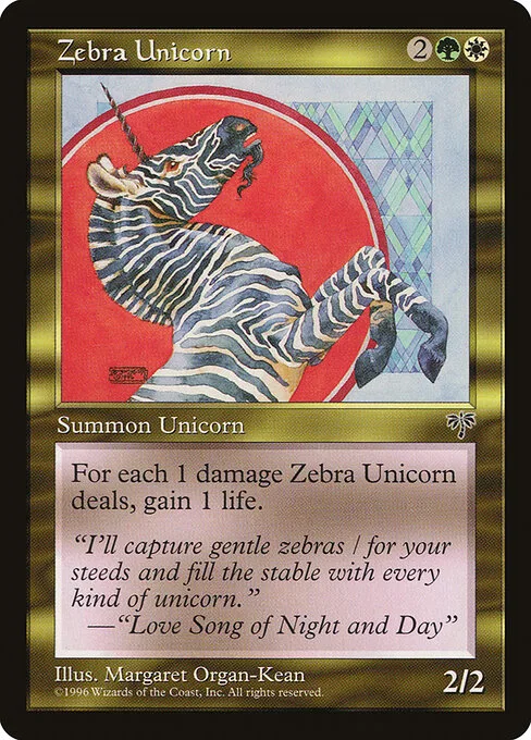 Unicornio cebrado
