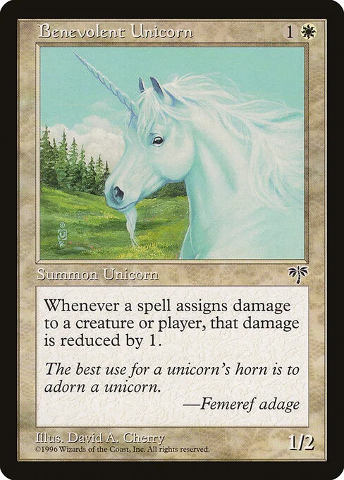 Unicornio benévolo