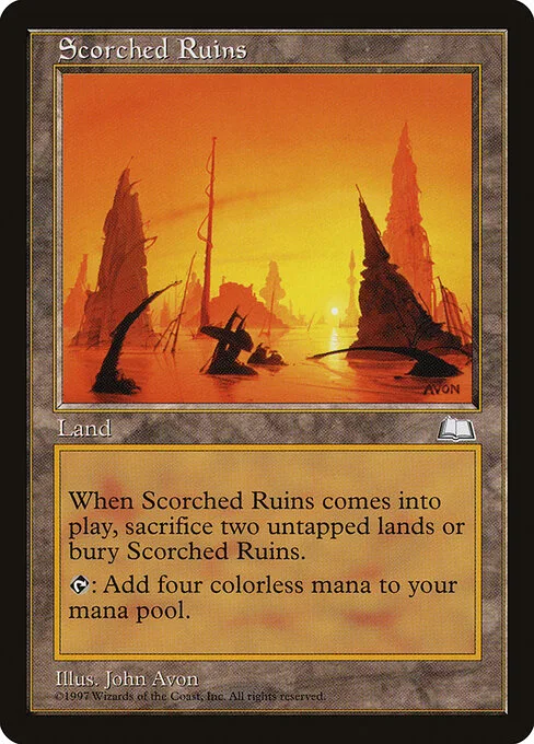 Ruinas calcinadas