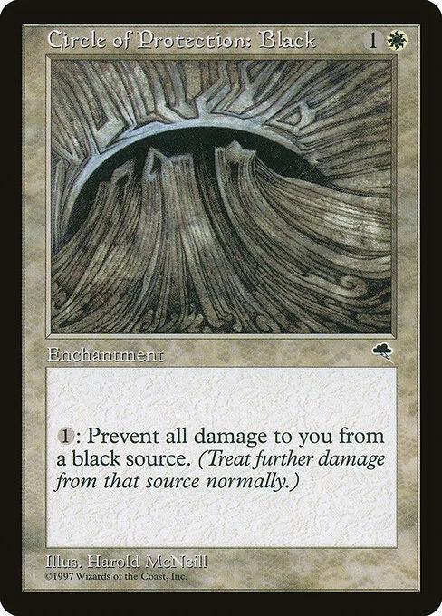 Círculo de protección: negro