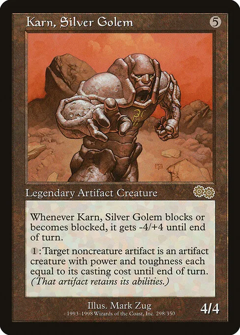 Karn, gólem de plata