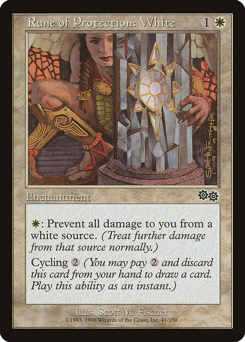 Runa de protección: blanco