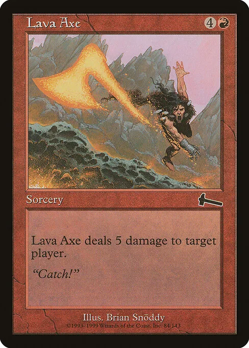 Hacha de lava