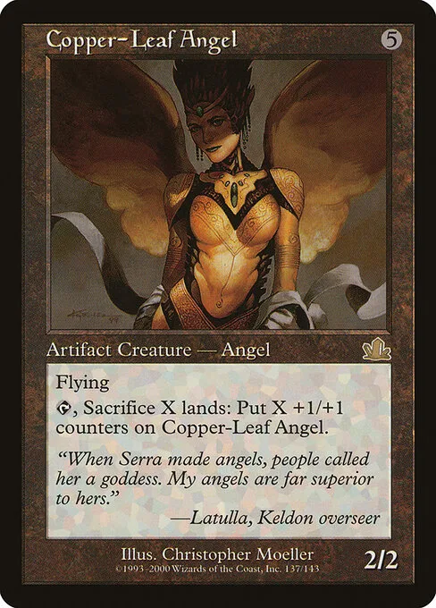 Angel de Hoja de Cobre