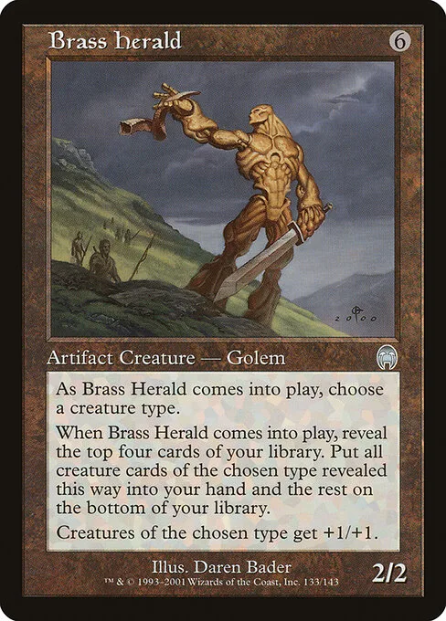 Heraldo de bronce