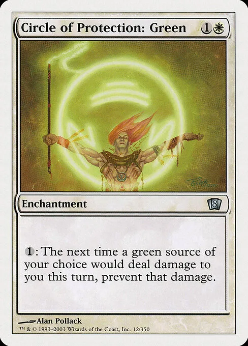 Círculo de protección: verde