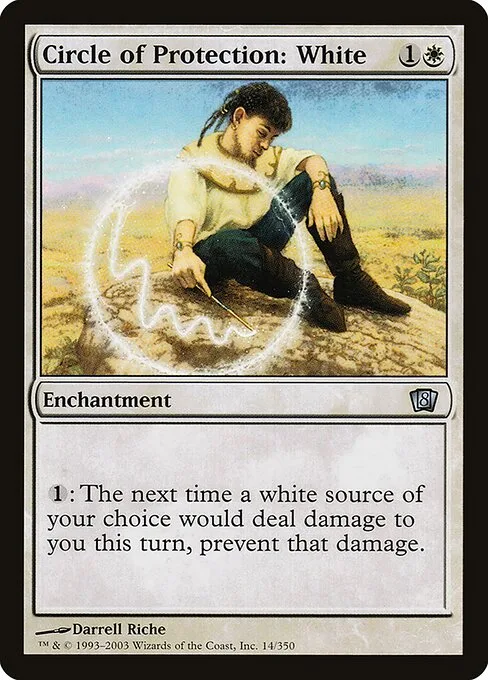 Círculo de protección: blanco