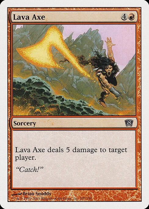 Hacha de lava