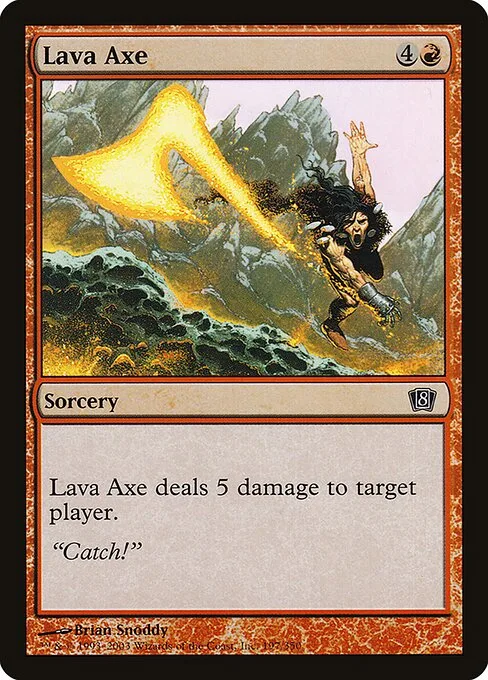 Hacha de lava