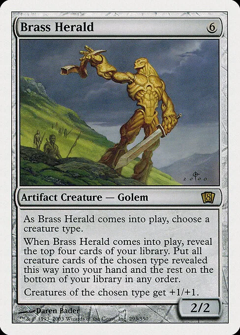Heraldo de bronce