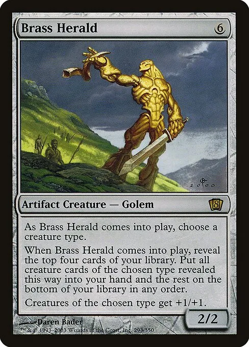 Heraldo de bronce