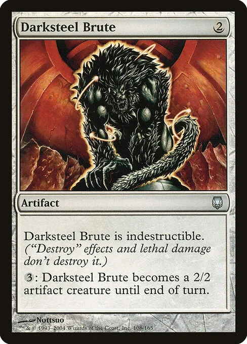 Bruto de acero oscuro