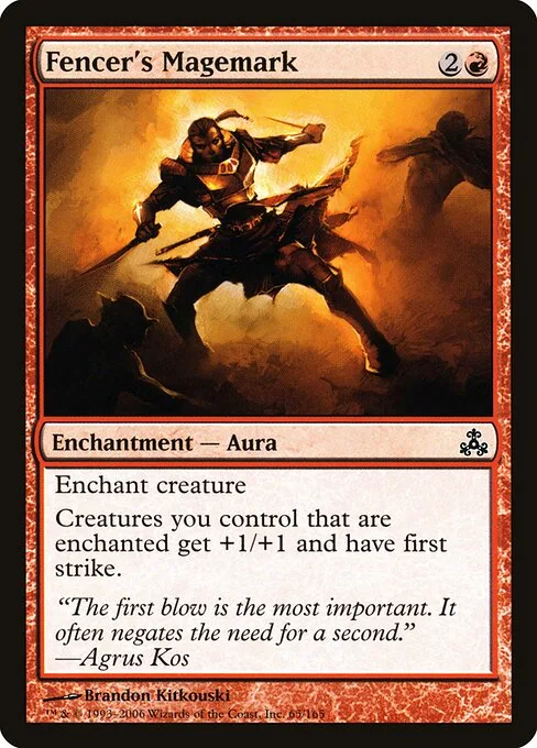 Marca mágica del esgrimista