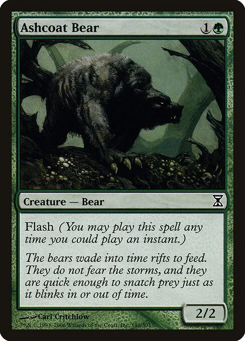 Oso manto de cenizas