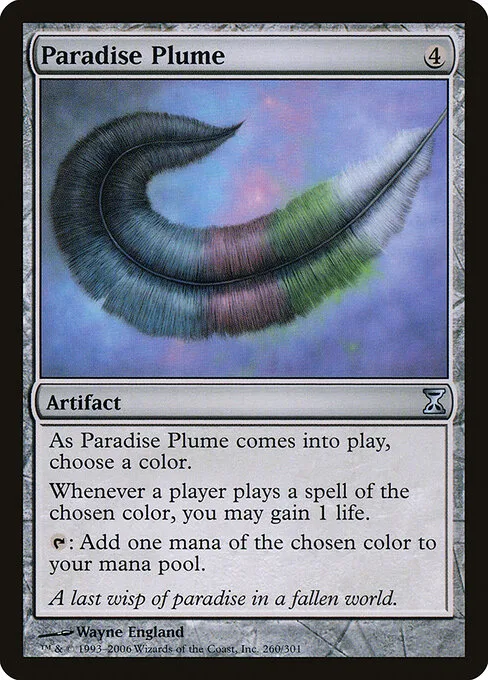 Pluma del paraíso