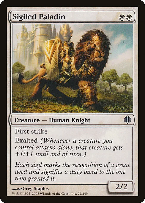 Paladín con sellos