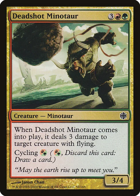 Minotauro puntería mortal