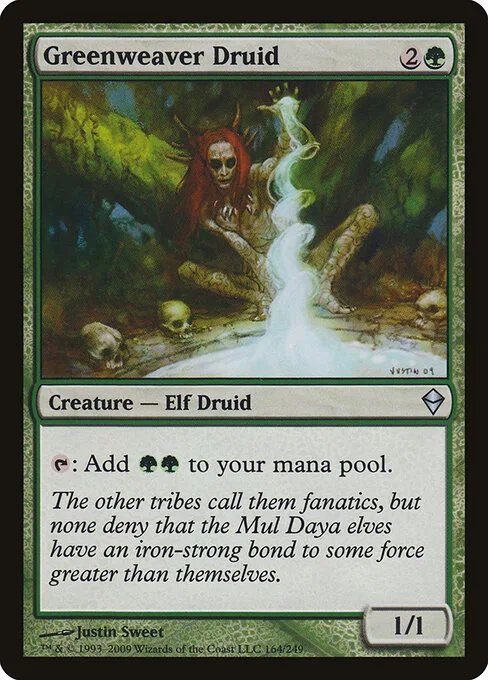 Druida tejedor verde