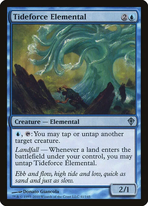 Elemental fuerza de la marea