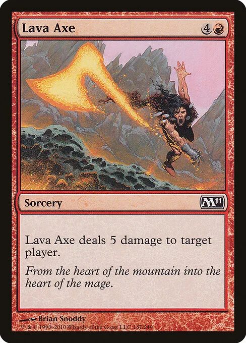 Hacha de lava