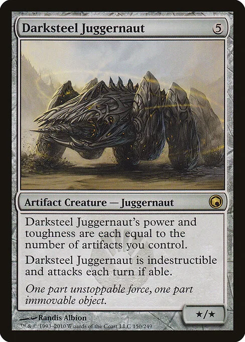 Destructor de acero oscuro