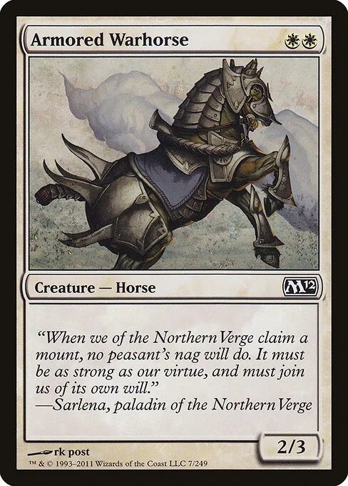 Caballo de guerra acorazado