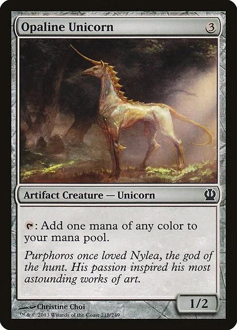 Unicornio de opalina