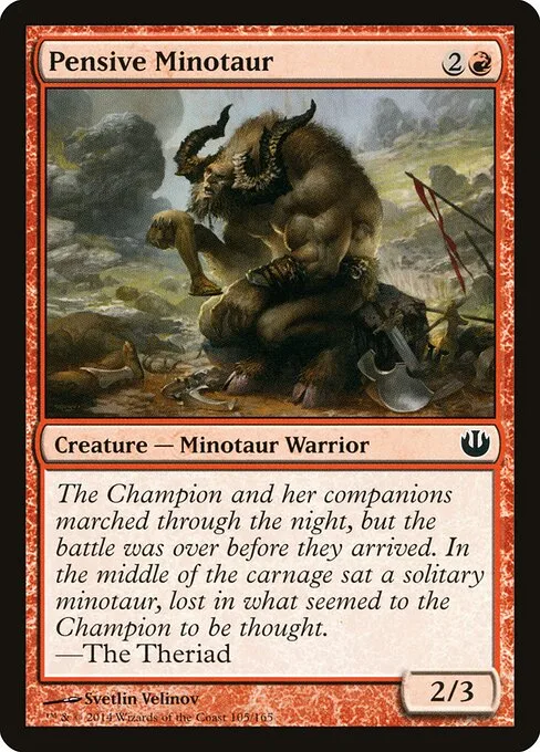 Minotauro pensativo