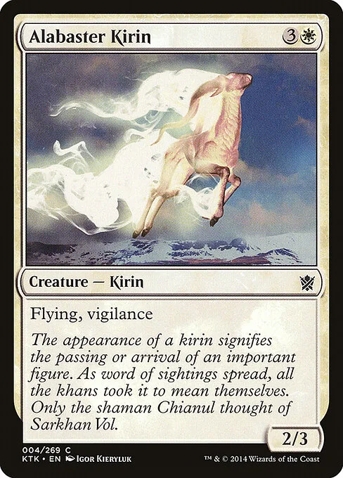 Kirin de alabastro