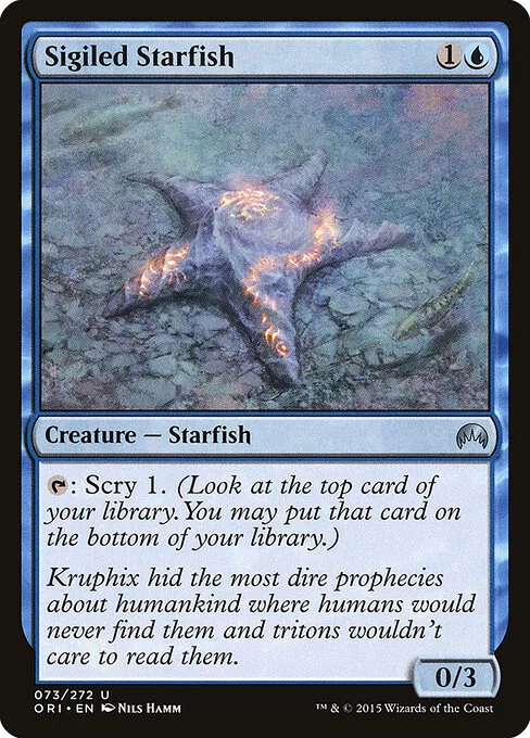 Estrella de mar con runas