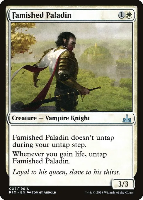 Paladín sediento