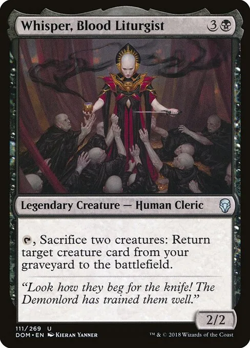 Susurro, liturgista de la sangre