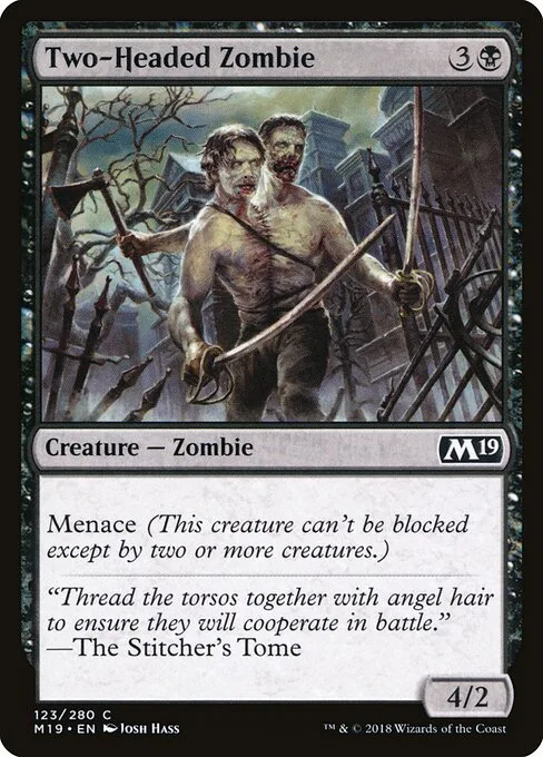 Zombie de dos cabezas