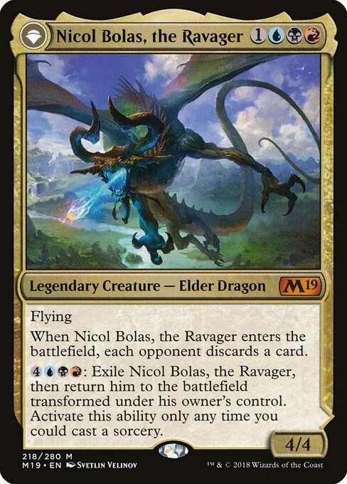 Nicol Bolas, el Devastador // Nicol Bolas, el Resurgido