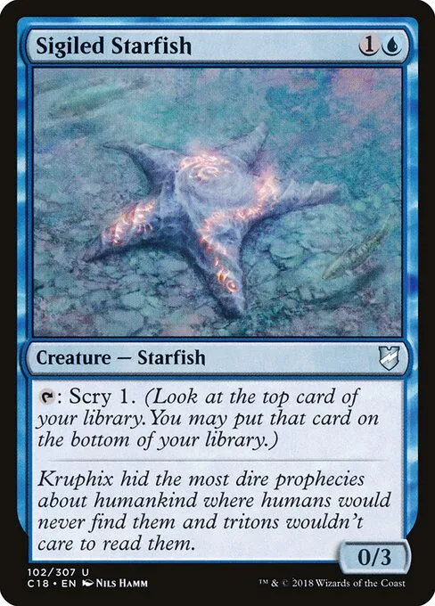 Estrella de mar con runas