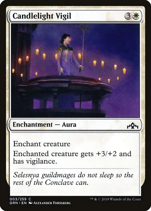 Vigilia a la luz de velas