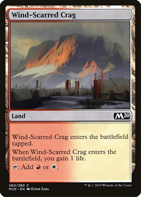 Risco cicatriz del viento