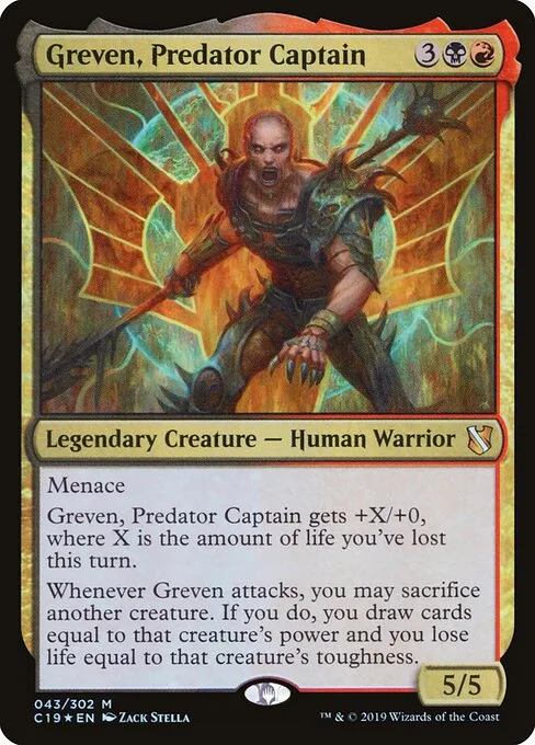 Greven, capitán del Depredador