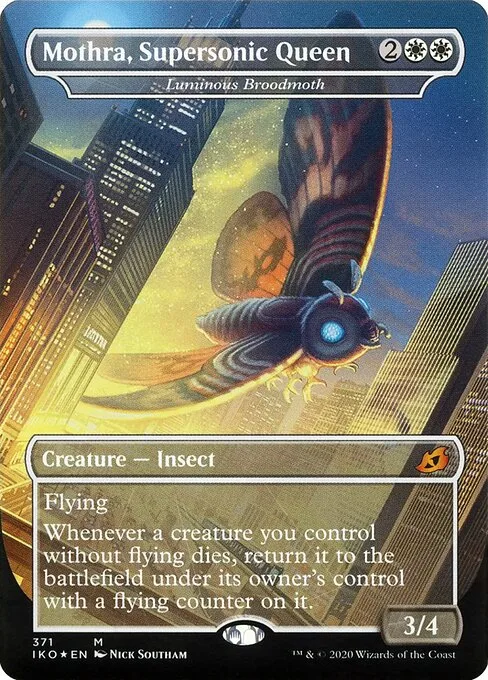 Polilla incubadora luminosa