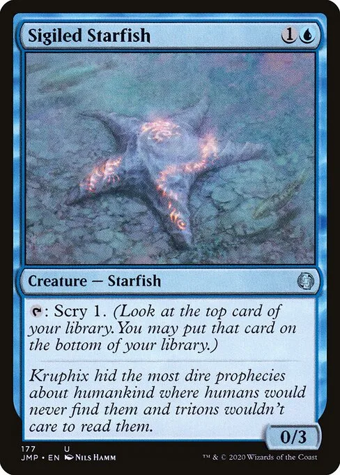 Estrella de mar con runas