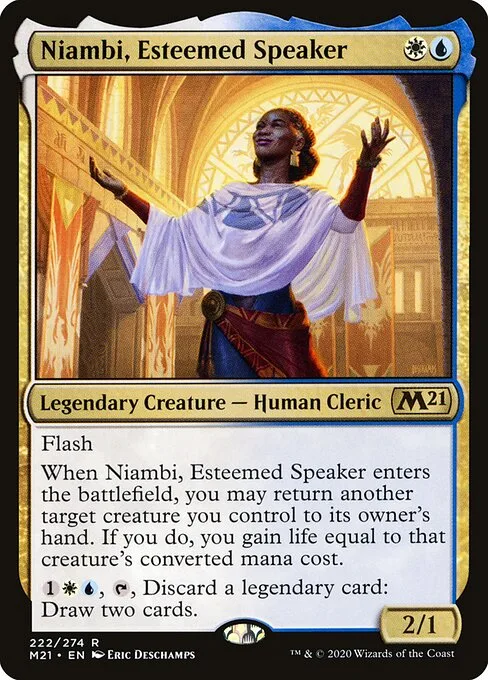 Niambi, oradora reconocida