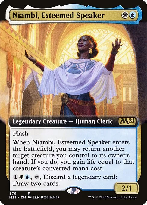 Niambi, oradora reconocida