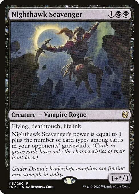 Saqueador halcón nocturno
