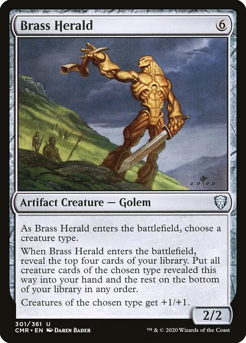 Heraldo de bronce
